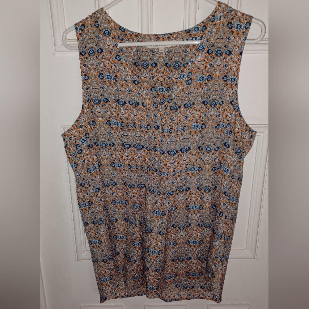 DanielRainn Women Flowered Sleveless Top Tank Shirt Large